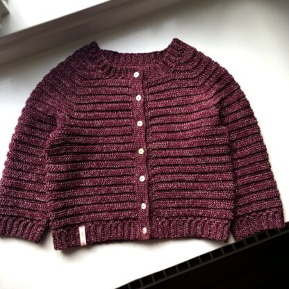 Sofus cardigan, hæklet babycardigan, hækleopskrift