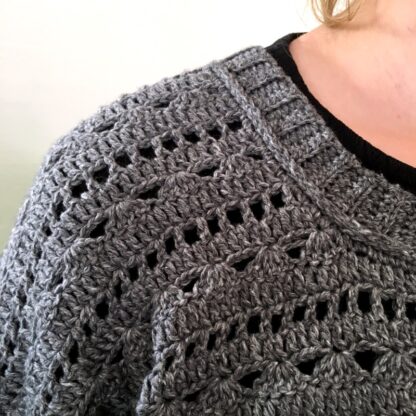 Lonnie sweater, hæklet sweater opskrift